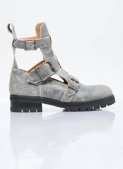 Vivienne Westwood Men Rome Boots In Gray