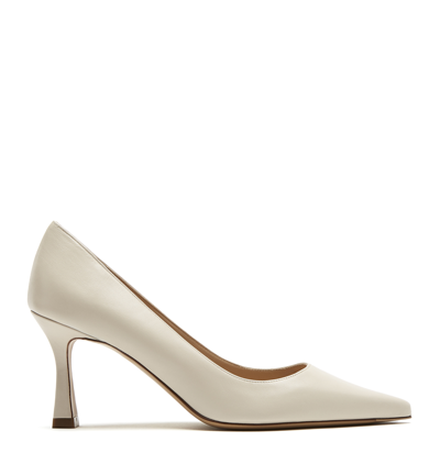 La Canadienne Faydra Leather Pump In Off White