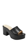 Marc Fisher Ltd Forina Platform Slide Sandal In Black 001