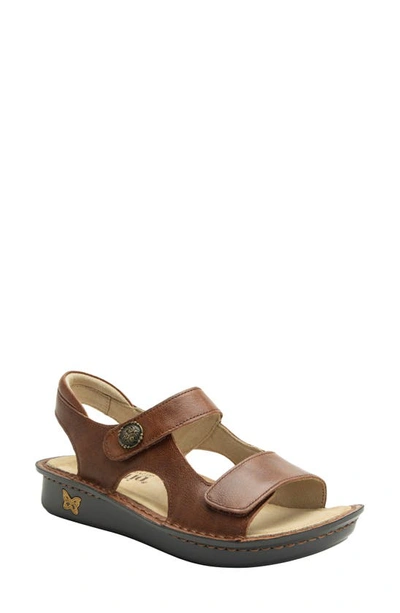 Alegria By Pg Lite Vallie Wedge Sandal In Walnut