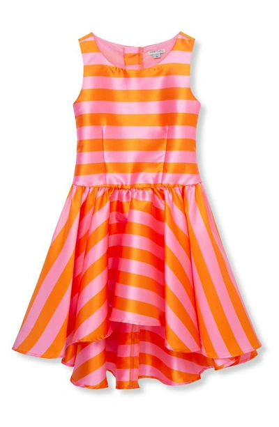 Habitual Kids' Stripe High Low Party Dress