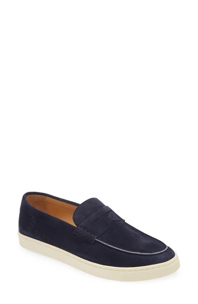 Brunello Cucinelli Suede Slip-on Deck Shoe In C6757 Pilota