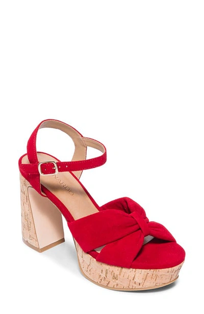 Bernardo Veronika Platform Sandal In Red