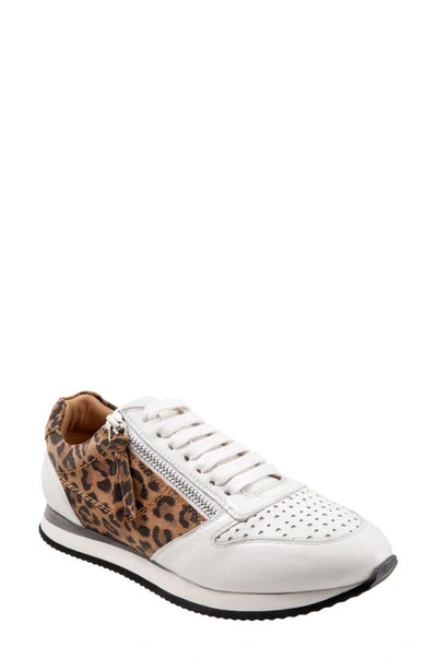 Trotters Infinity Trainer In White Tan Cheetah