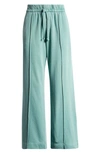 Treasure & Bond Sporty Drawstring Crop Pants In Green Seaglass