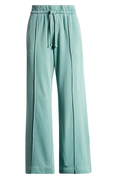 Treasure & Bond Sporty Drawstring Crop Trousers In Green Seaglass
