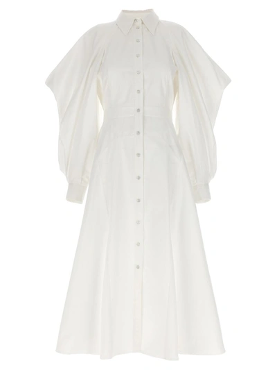 Alexander Mcqueen Chemisier Dress Dresses White