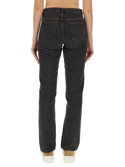 Apc Black Molly Jeans In Lze Washed Black