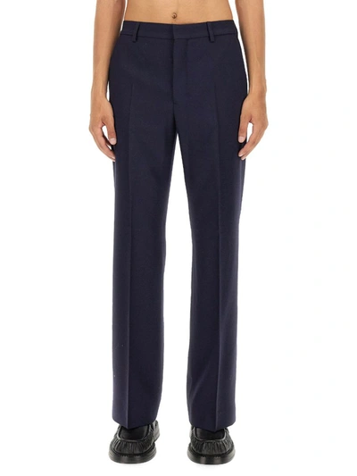 Ami Alexandre Mattiussi Wide Fit Pants In Blue