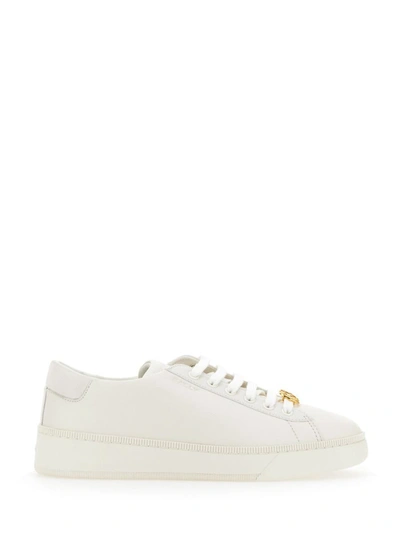 Bally Raise Lace-up Leather Sneakers In White