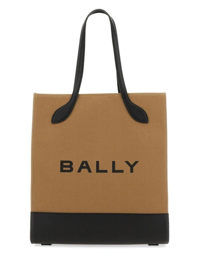 Bally Bar Keep On Tote Bag In Beige
