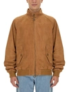 Baracuta Harrington G9 Wool Jacket In Brown