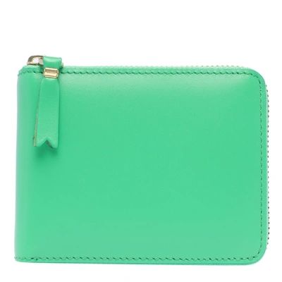 Comme Des Garçons Classic Leather Line Wallet In Green