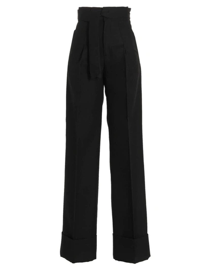 Capasa Milano Check Pants In Black