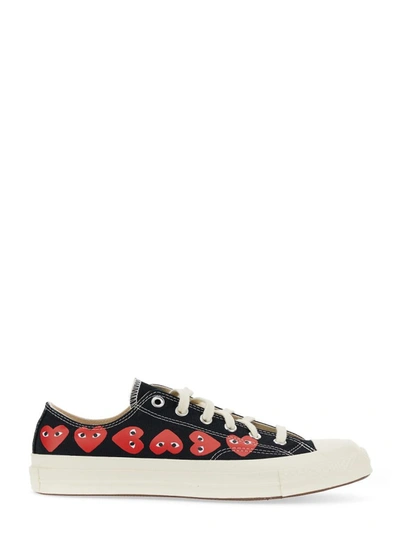 Comme Des Garçons Play X Converse "multi Heart" Sneaker Unisex In Black