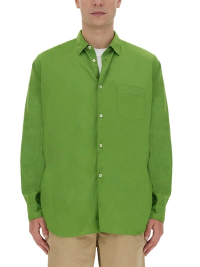 Comme Des Garçons Regular Fit Shirt In Green