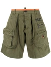 DSQUARED2 DSQUARED2 MULTIPLE-POCKETS CARGO SHORTS