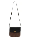Etro Canvas And Leather Adjustable Crossbody Bag In Black