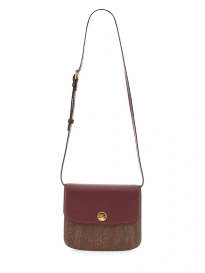 Etro Large Essential Bag In Bordeaux