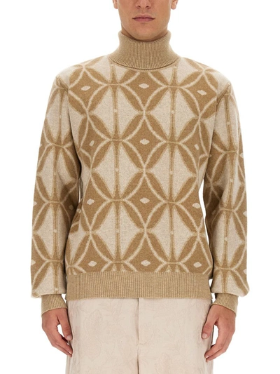 Etro Turtleneck Sweater In Beige