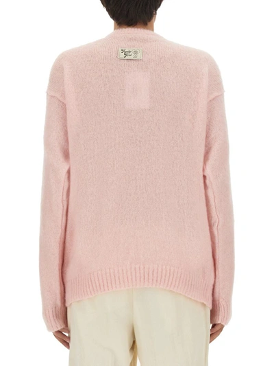 Family First Mohair Sweater In Pink