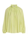 Lanvin Fluo Yellow Polyester Blouse In Green