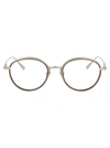 Linda Farrow Moss Glasses In Lightgold/metallicbrown/optical