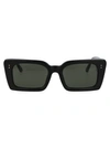 Linda Farrow Nieve Tinted Sunglasses In Black/yellowgold/grey