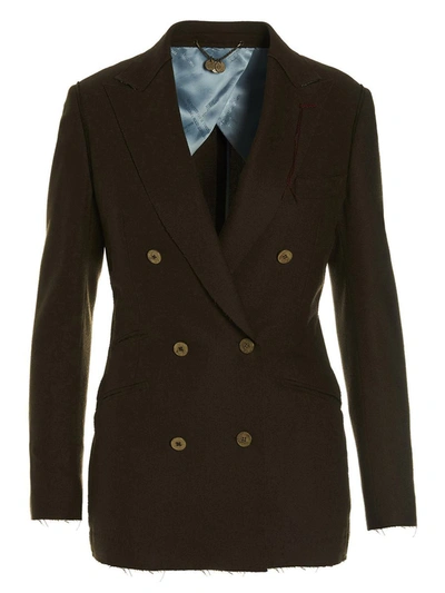 Maurizio Miri Stevie Blazer Jacket In Green