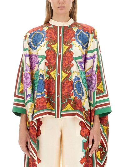 La Doublej Taormina Shirt Scarf In Multicolour