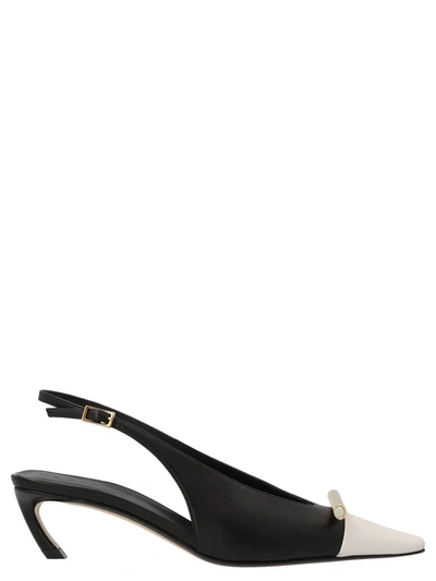 Lanvin Bico Slingbacks In Black