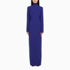 Monot Long Dress With Back Slit And Maxi Cut-out In Blue