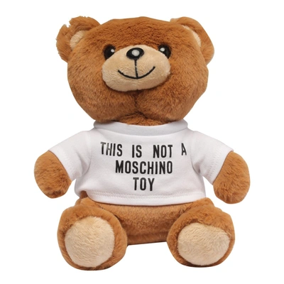 Moschino Stuffed Teddy Bear Crossbody In Beige