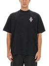 Marcelo Burlon County Of Milan Solid Color Optical Cross Crew-neck T-shirt In Black