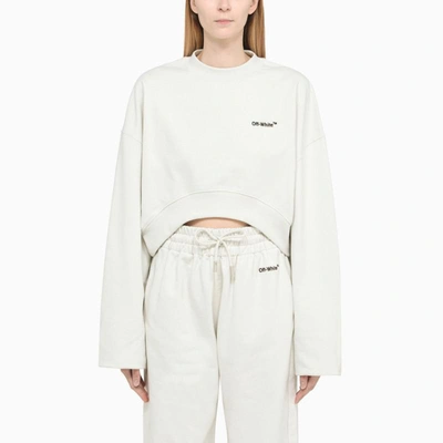 OFF-WHITE OFF-WHITE™ CROPPED SWEATSHIRT WITH LOGO