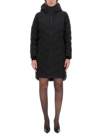 Michael Michael Kors Hooded Parka In Black