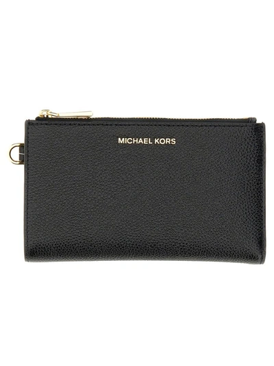 Michael Michael Kors Jet Set Wallet In Black