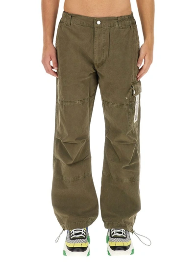 Moschino Cargo Trousers In Green