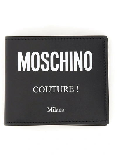 Moschino Wallet With Logo In Black