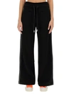 Off-white Loose Fit Pants In Black