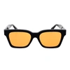Retrosuperfuture Rectangular Frame Sunglasses In Black