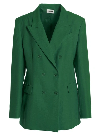 P.a.r.o.s.h. Raisa Blazer Jacket In Green