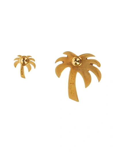 Palm Angels Palm Earrings In Gold