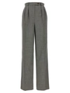 Rochas Puppytooth-pattern Virgin Wool Trousers In White/black