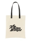 PALM ANGELS PALM ANGELS COTTON CANVAS SHOPPING BAG