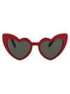Saint Laurent Sl 181 Loulou Sunglasses In 002 Red Red Grey