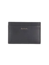 Paul Smith Signature Stripe Cardholder In Black