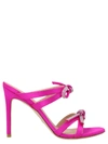 Stuart Weitzman Sw Bow Sandals Fuchsia In Fuchsia