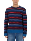 PS BY PAUL SMITH PS PAUL SMITH JERSEY WITH STRIPE PATTERN