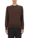 Pt Torino Man Sweater Cocoa Size 42 Virgin Wool In Grey